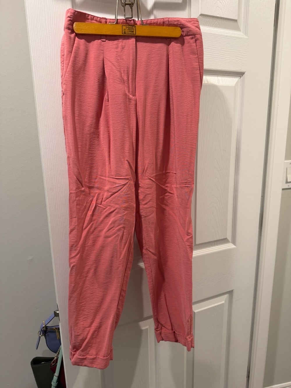 LOFT Outlet Coral Pink Pull-On Ankle Trousers